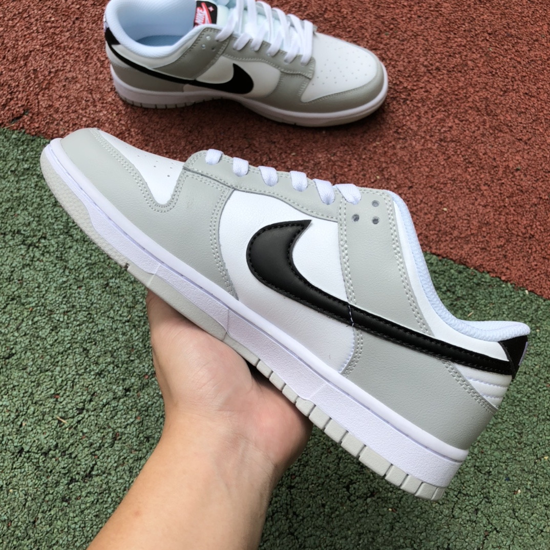 Dunk灰白黑刮刮乐 耐克Nike Dunk Low 刮刮乐烟灰低帮 滑板鞋 DR9654-001