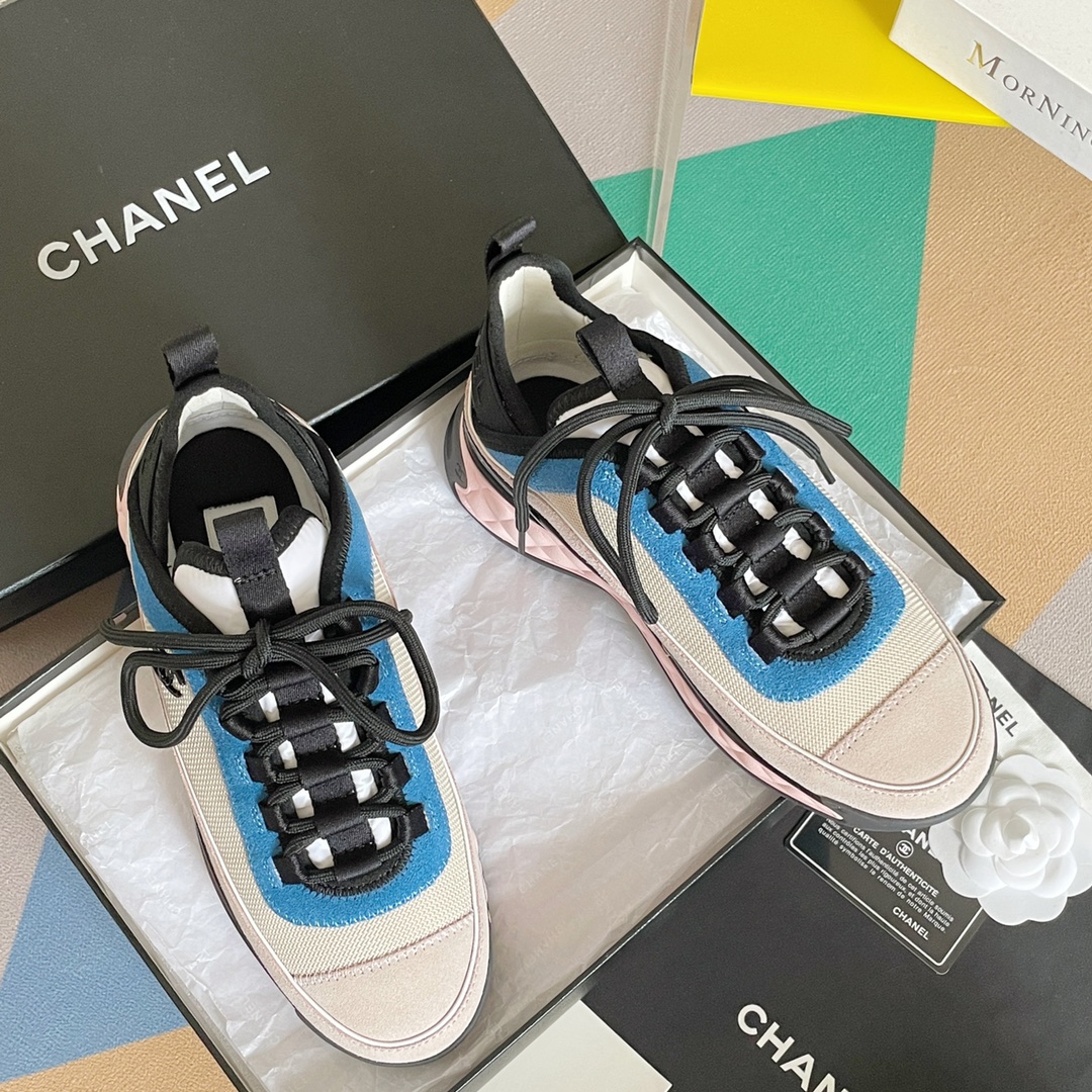 Versión superior: Chanel Classic Series Diamond Casual Sports Shoes Réplica original 1:1 La versión más precisa y más a…