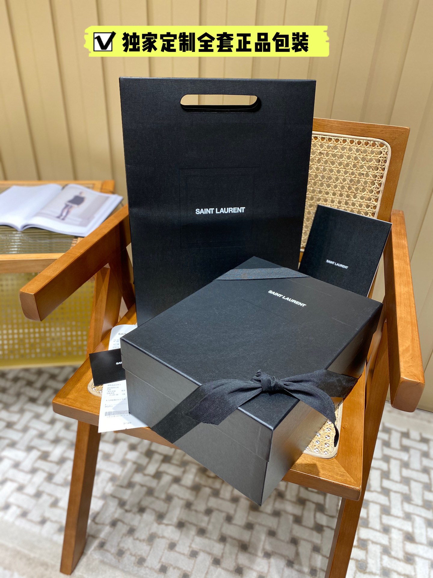 YSL 𝐋𝐄 𝟱𝟳 小羊皮菱格纹腋下包 698567黑色/金扣