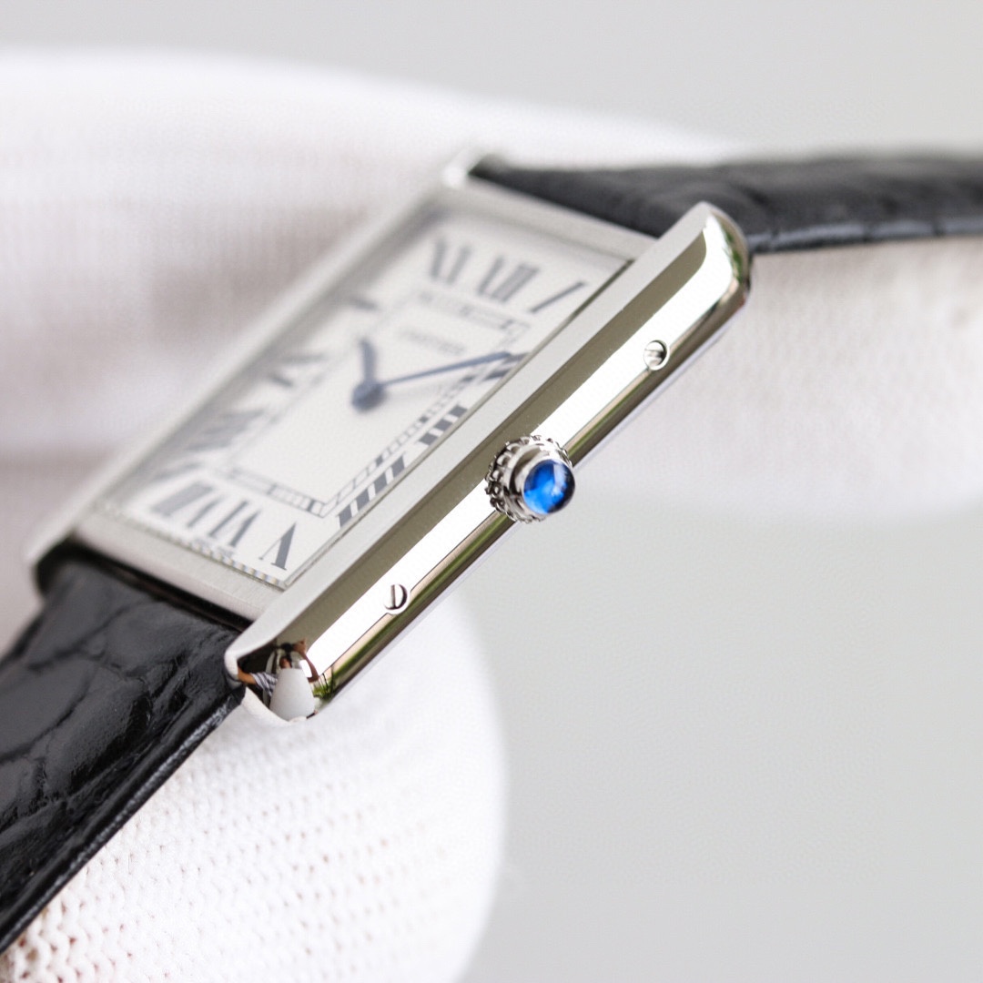 Luxury Katia Tank Watch Collection: White and Gold Swiss Elegance in Every Detail - 图片 5