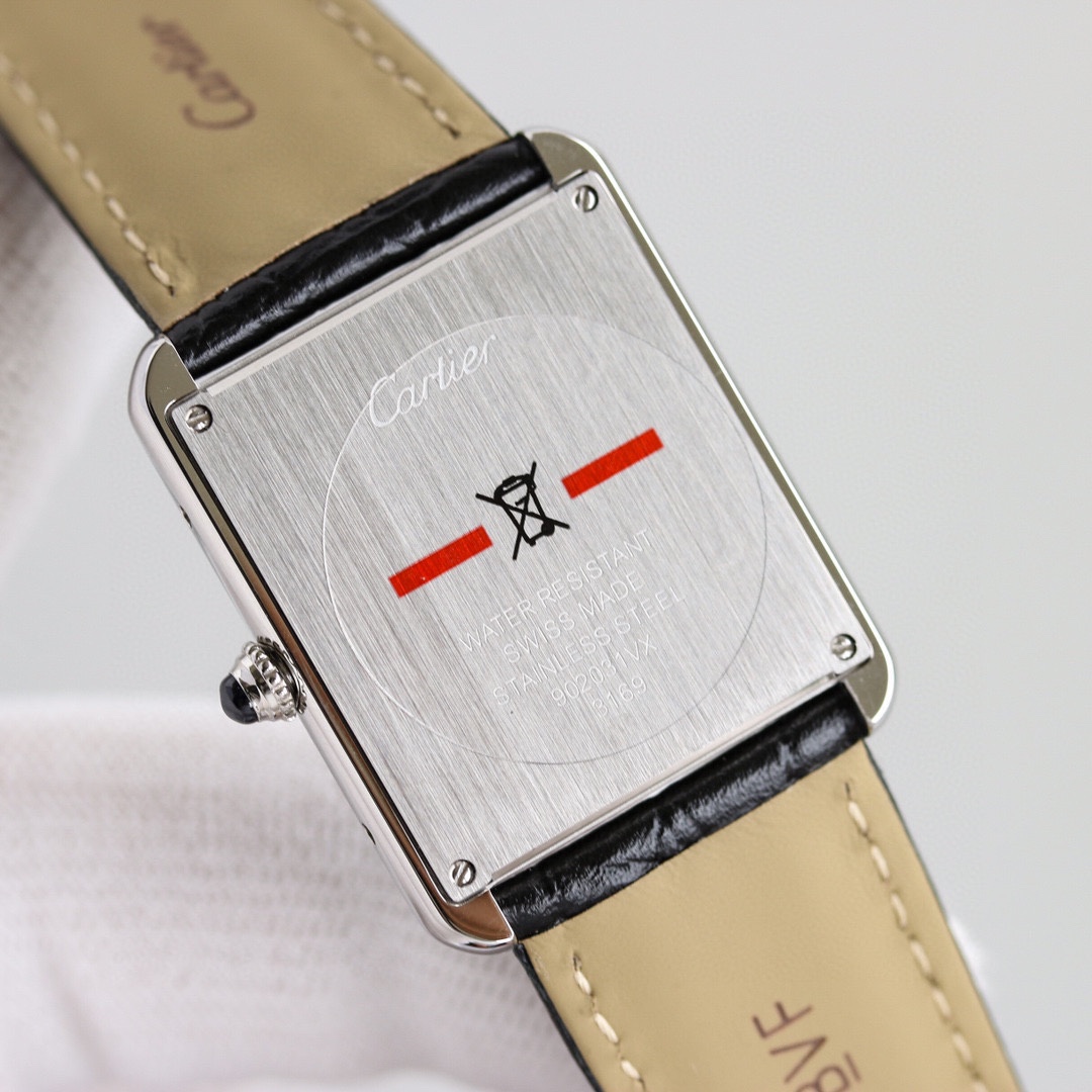 Luxury Katia Tank Watch Collection: White and Gold Swiss Elegance in Every Detail - 图片 9