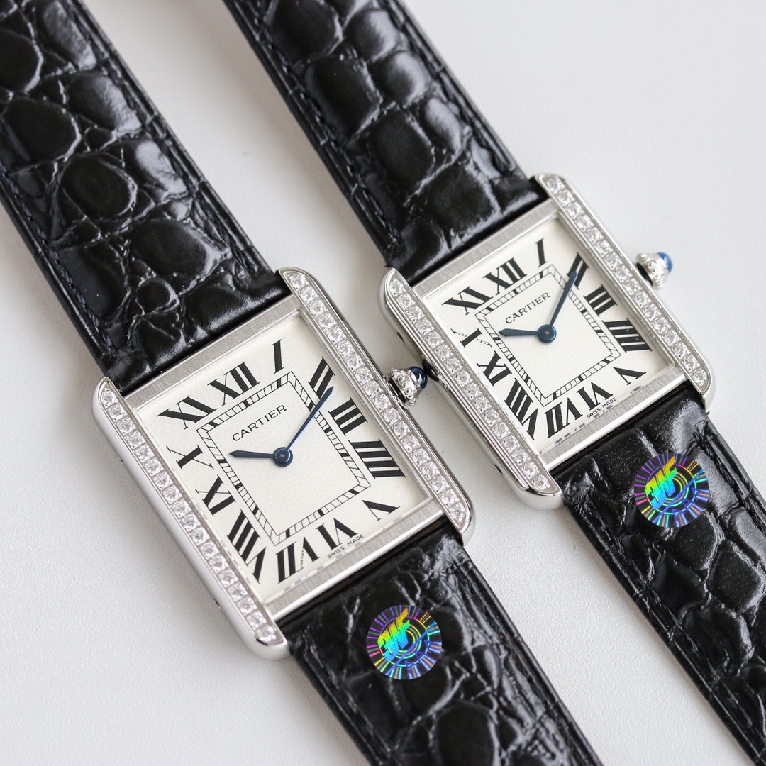 Luxury Katia Tank Watch Collection: White and Gold Swiss Elegance in Every Detail - 图片 6