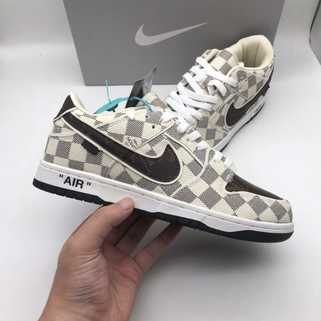 特价🔥🔥🔥Dunk SB LV联名 米棕 size36-44  现货103¥代发 毒套+5