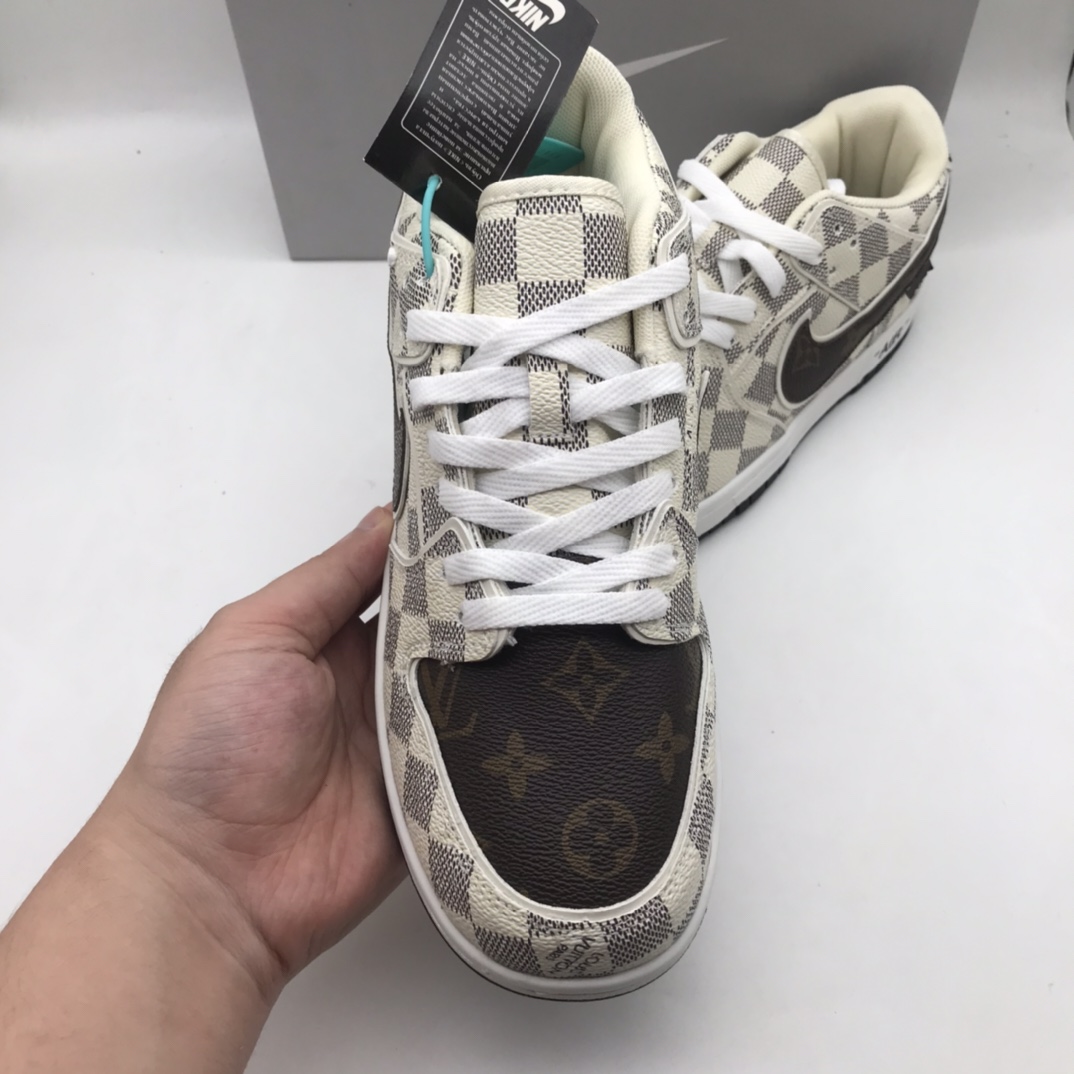 特价🔥🔥🔥Dunk SB LV联名 米棕 size36-44  现货103¥代发 毒套+5