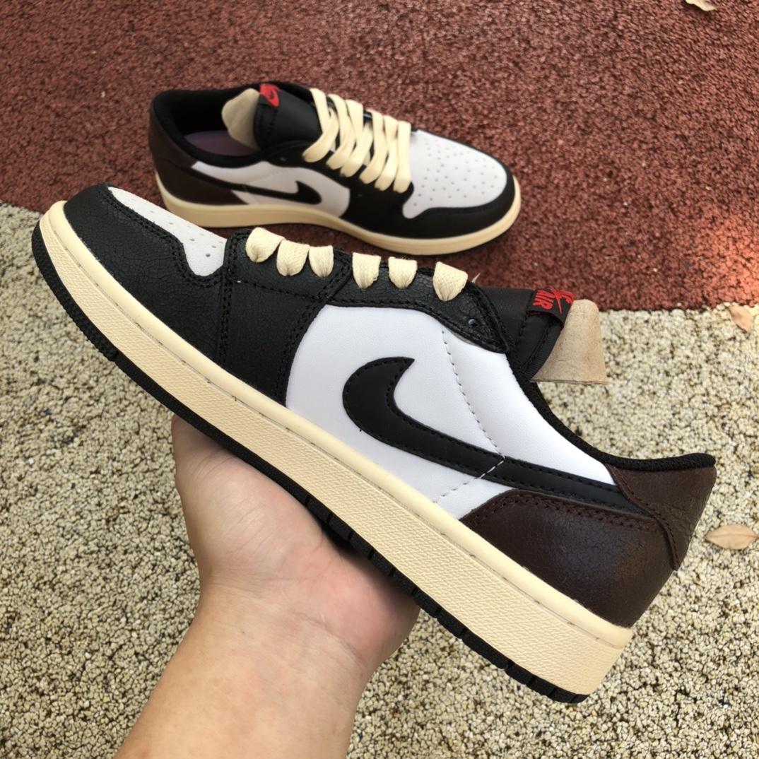 aj1 black and white brown low AIR JORDAN 1 RETRO LOW CZ0790-061