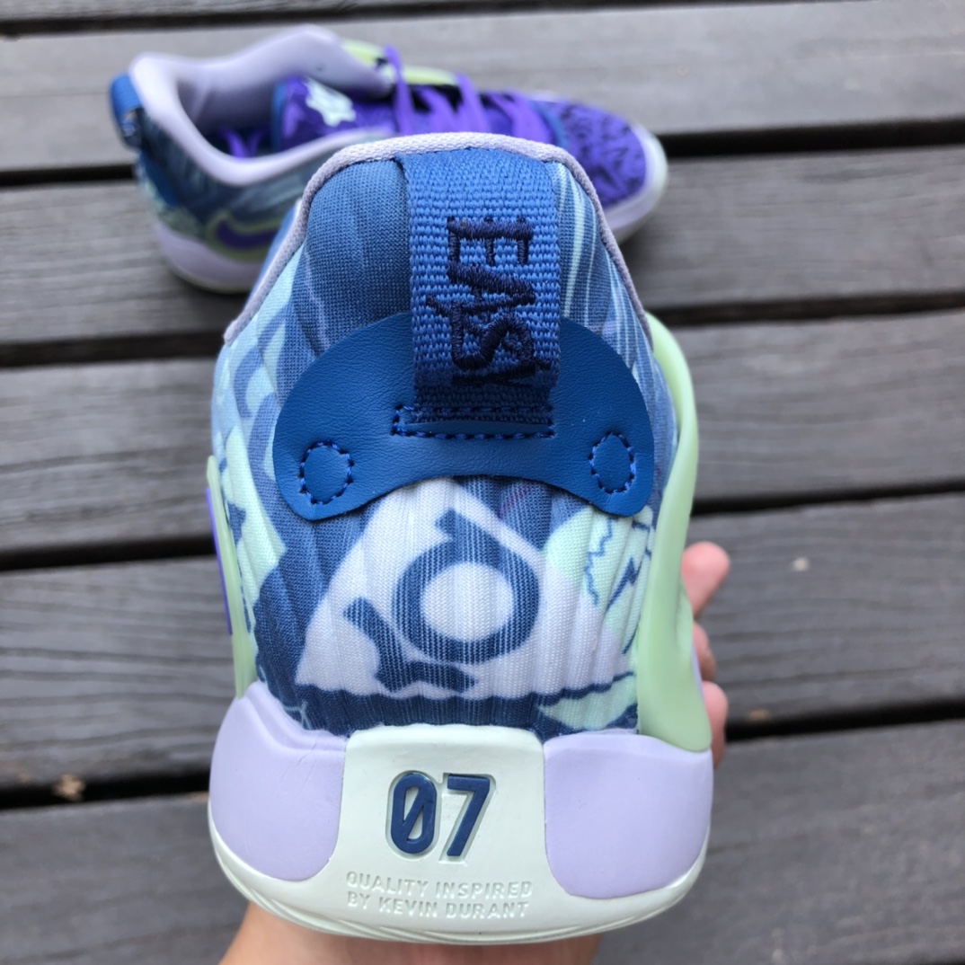 杜兰特15紫兰 KD15 EP Zoom气垫杜兰特15代实战篮球运动鞋DM1054-500