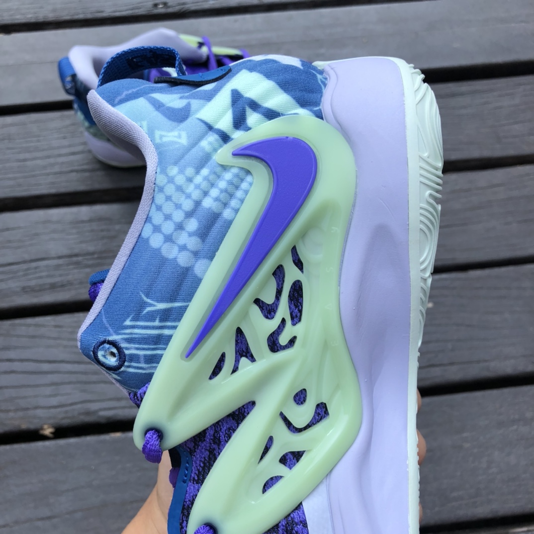 杜兰特15紫兰 KD15 EP Zoom气垫杜兰特15代实战篮球运动鞋DM1054-500