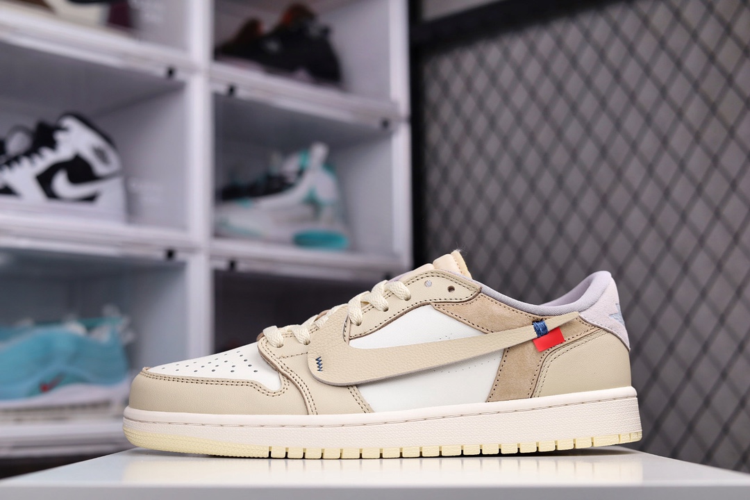 H0 新品首发 原楦原纸版数据开发版型采用优质牛皮革饰片材质 群星穿搭款，全球限定VIRGIL ABLOH设计师独立品牌Off-White x Nike Air Jordan 1 Retro Low OG AJ1代经典复古低帮百搭文化运动篮球鞋。官方