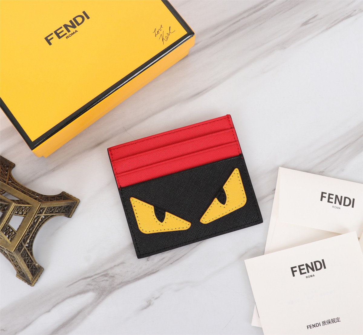 Fendi Wallet Card pack Top Designer replica
 Black Orange Red Yellow Cowhide Spring/Summer Collection