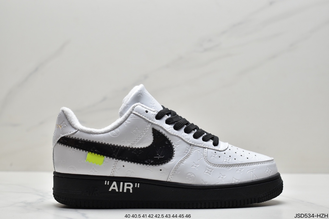 200 真标LV 路易威登 串标耐克/Nike Air Force 1 Low x LV联名 空军一号低帮