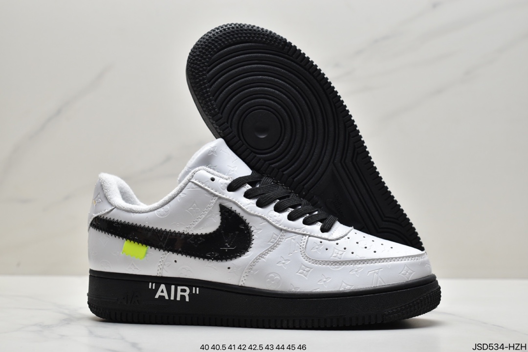 200 真标LV 路易威登 串标耐克/Nike Air Force 1 Low x LV联名 空军一号低帮