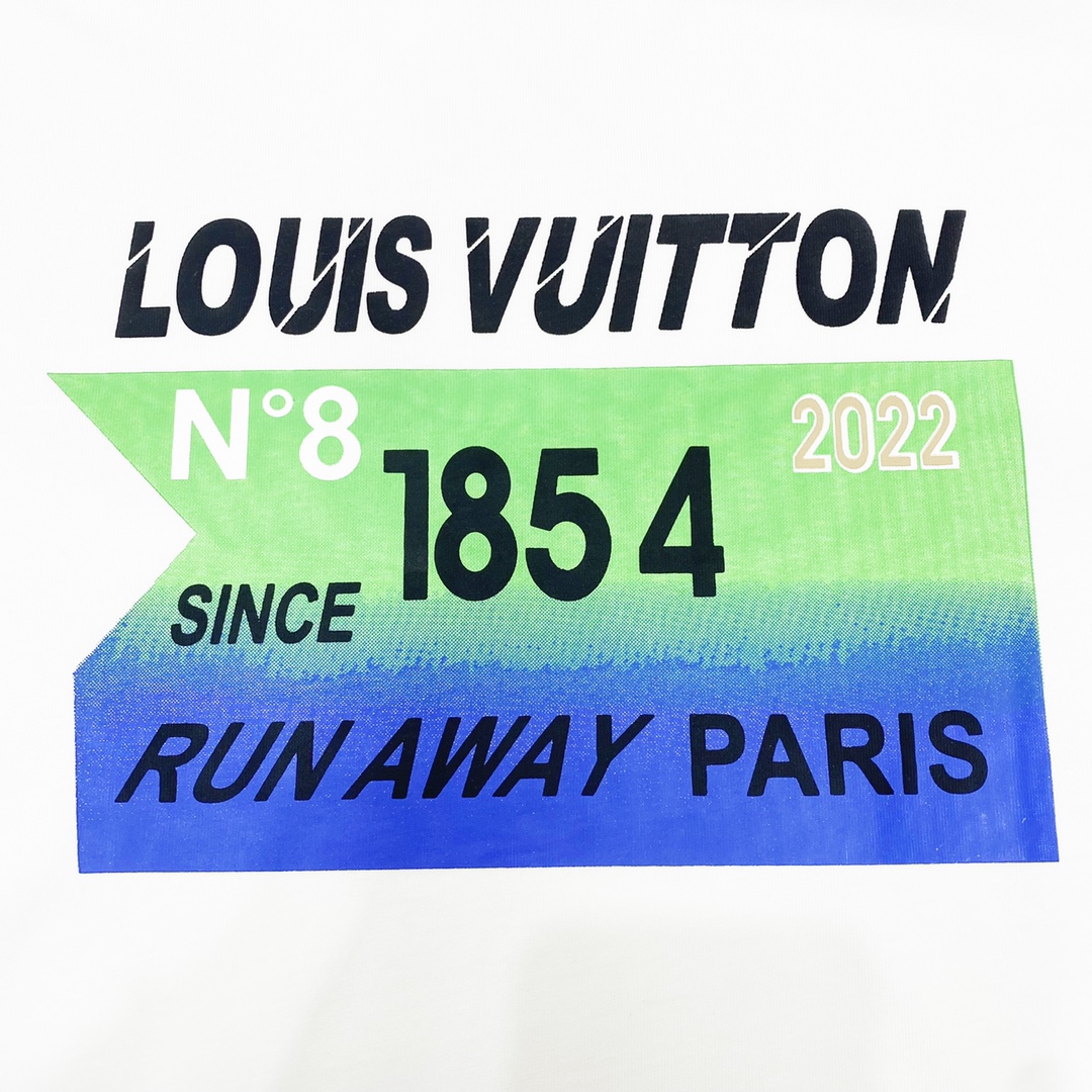 Louis Vutton路易威登 22SS字母LOGO夏日情侣款短袖T恤