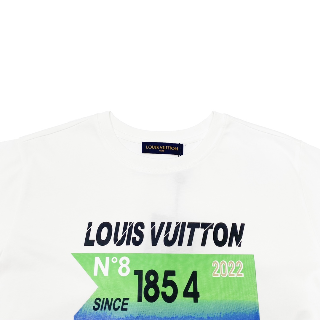 Louis Vutton路易威登 22SS字母LOGO夏日情侣款短袖T恤