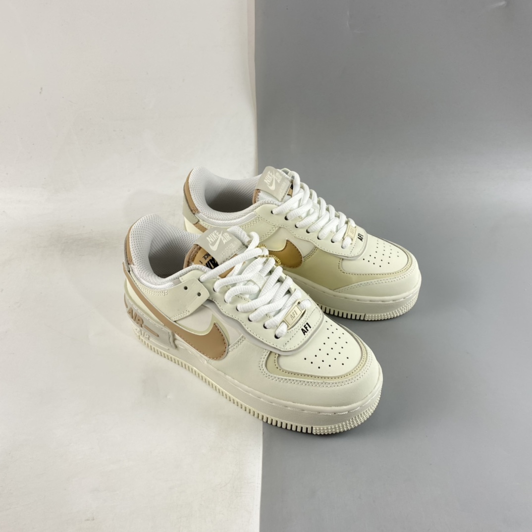 P200  Nike Air Force 1 Shadow 空军一号轻量增高低帮百搭板鞋 CI0919-116