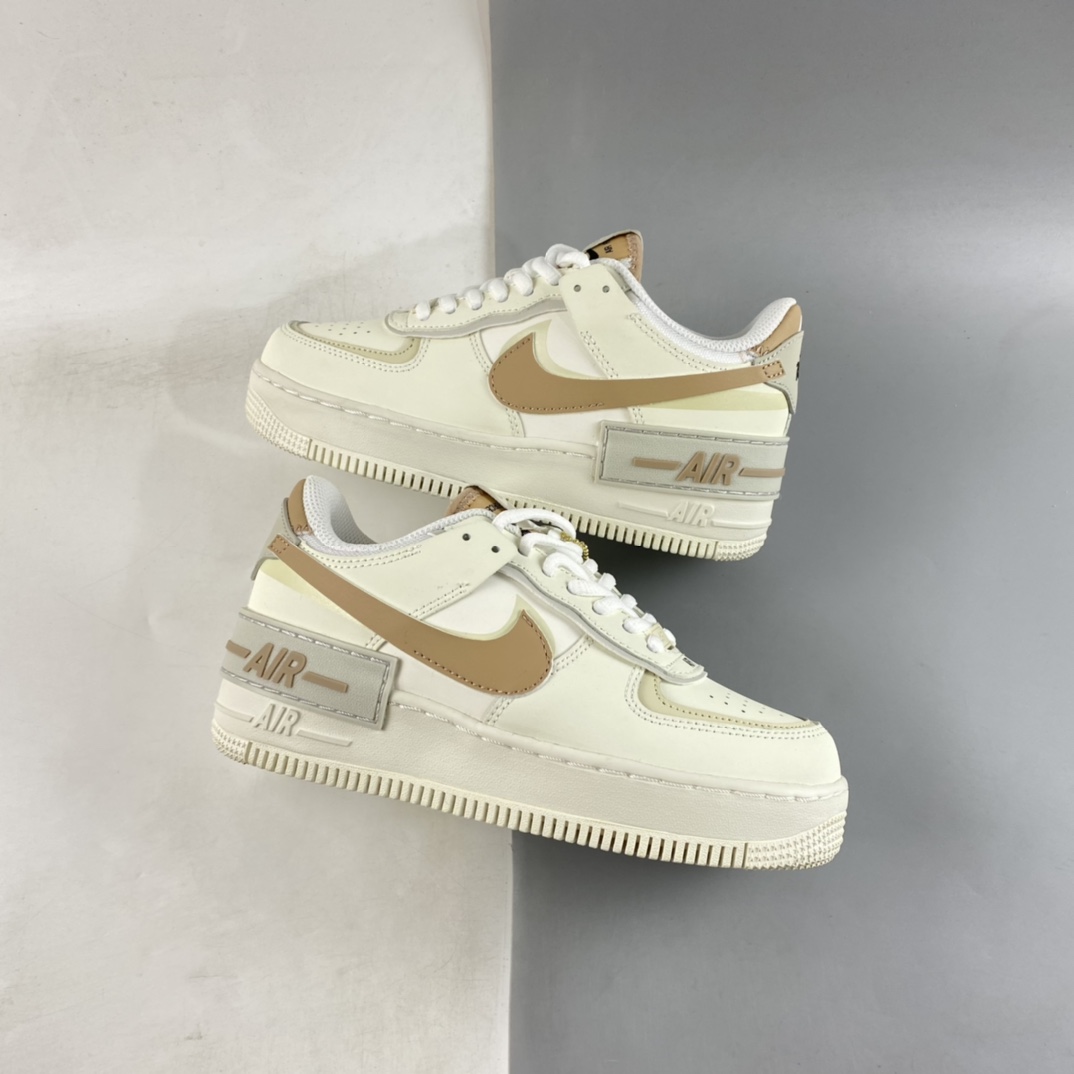 P200  Nike Air Force 1 Shadow 空军一号轻量增高低帮百搭板鞋 CI0919-116