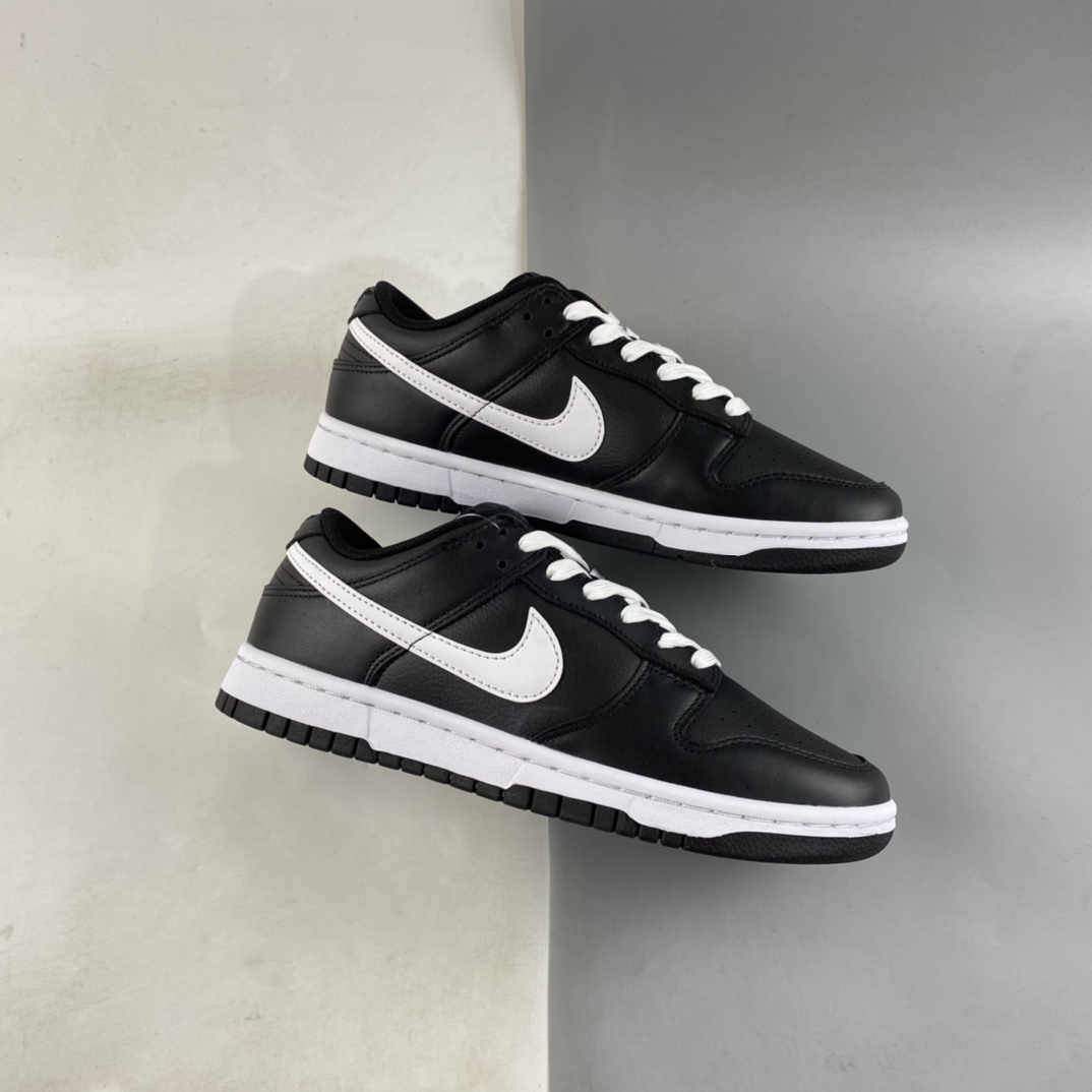 P300  Nike Dunk Low Retro 纯黑白 SB低帮运动休闲板鞋 DJ6188-002