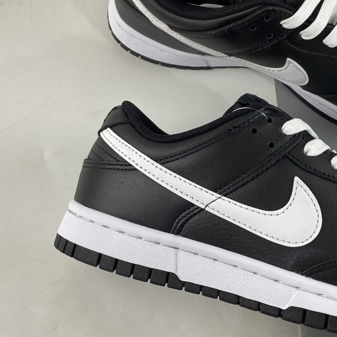 P300  Nike Dunk Low Retro 纯黑白 SB低帮运动休闲板鞋 DJ6188-002