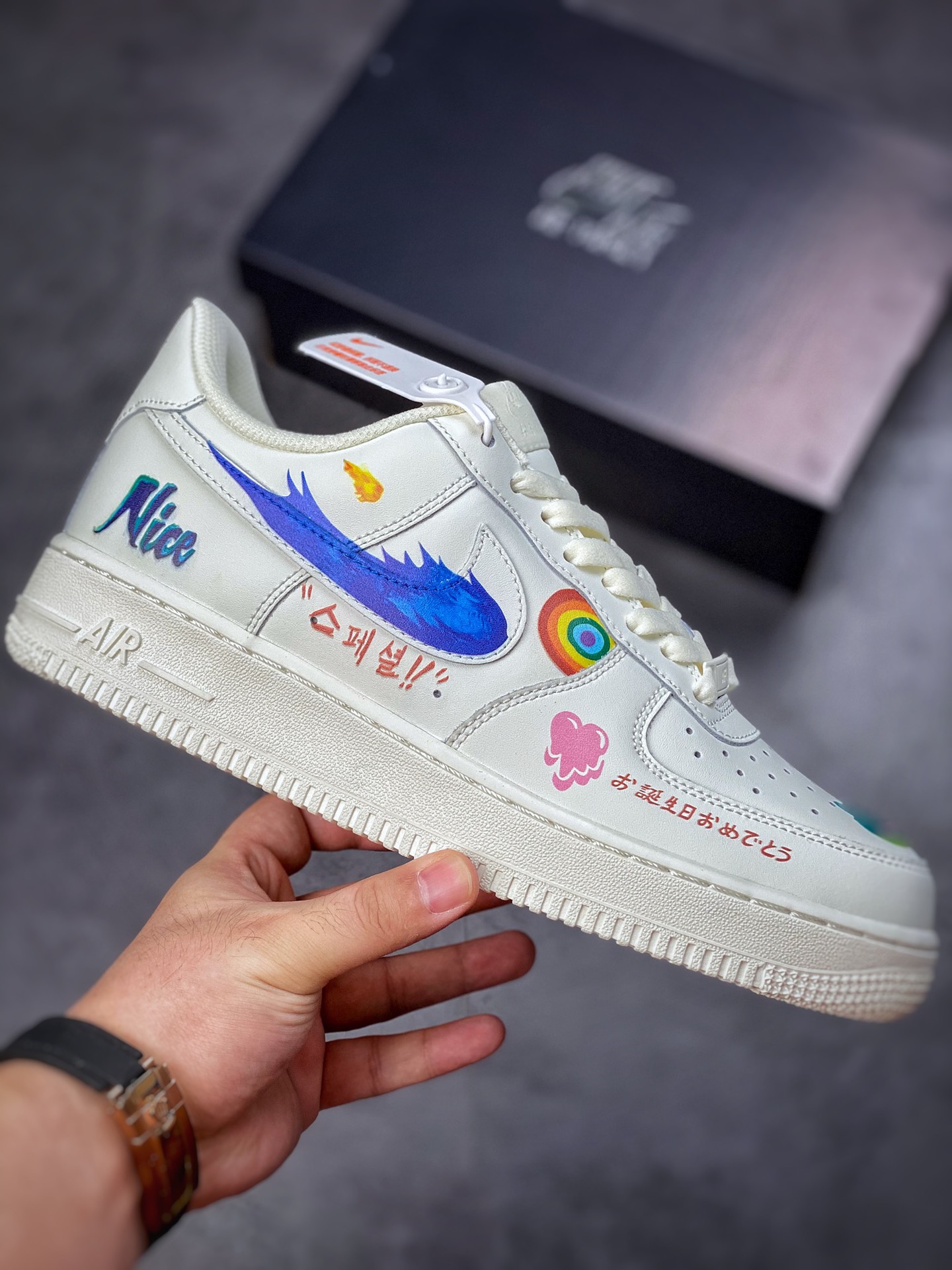 Nike Air Force 1 Low 07 Rainbow Doodle CW2288-333