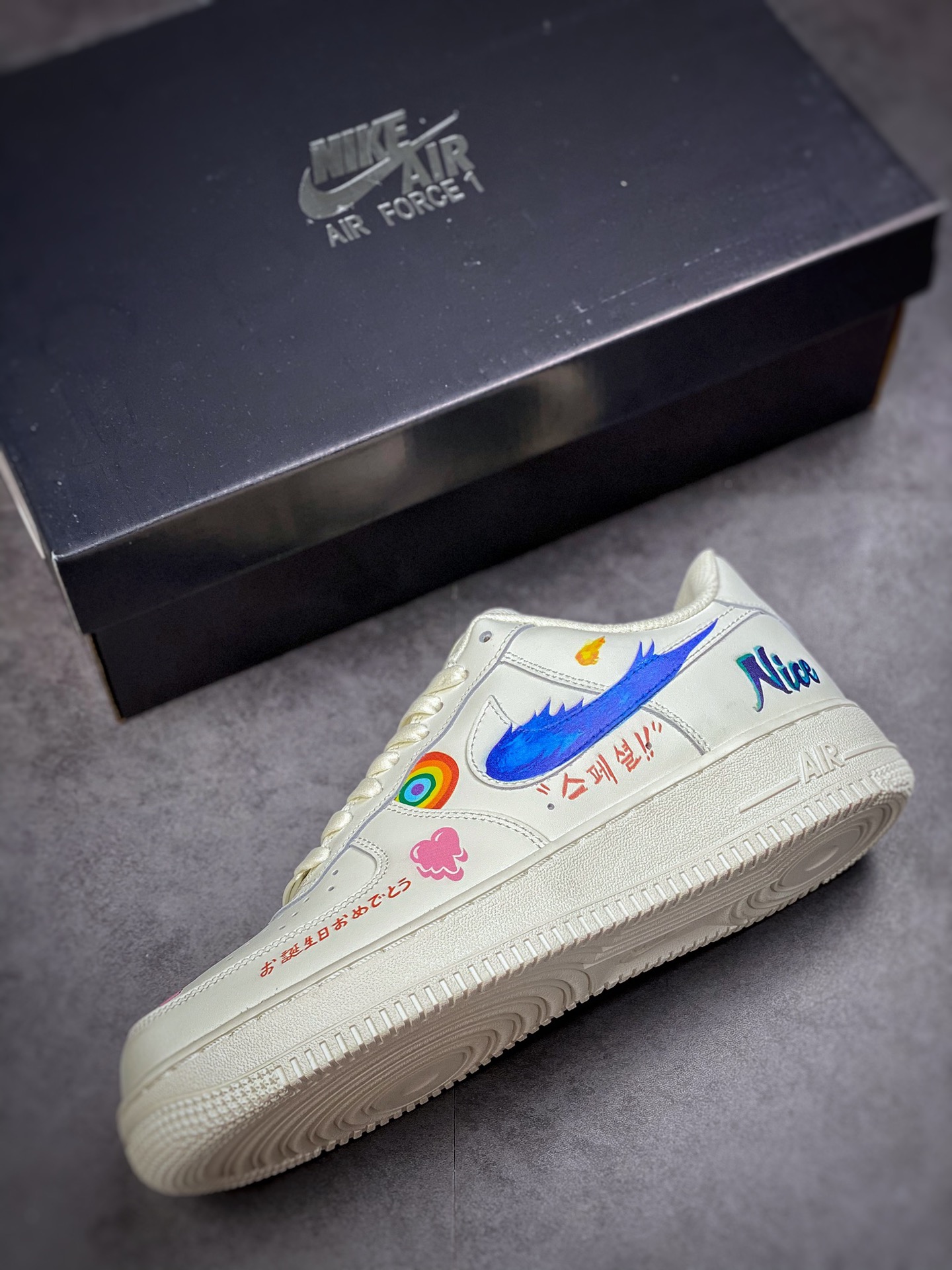 Nike Air Force 1 Low 07 Rainbow Doodle CW2288-333