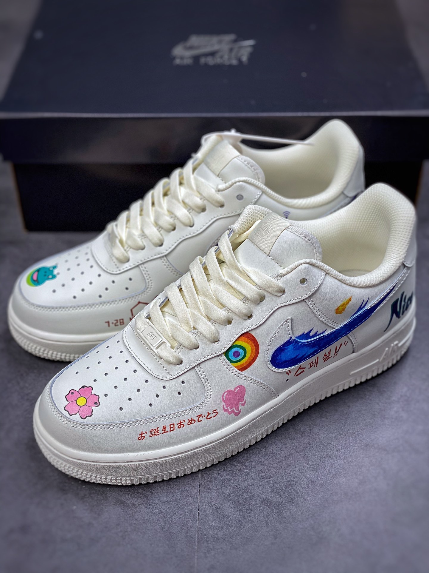 Nike Air Force 1 Low 07 Rainbow Doodle CW2288-333