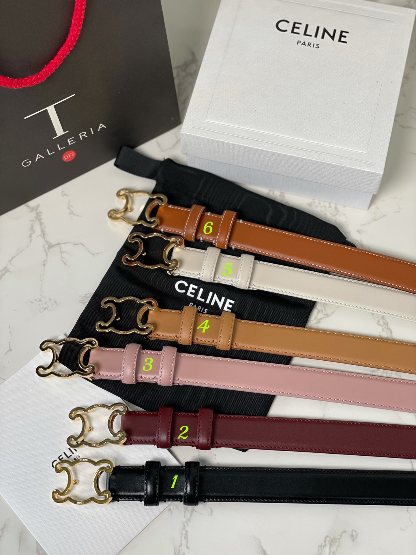 Fashion Replica
 Celine Belts Openwork Unisex Calfskin Cowhide Vintage