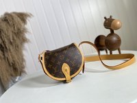 Louis Vuitton Handbags Crossbody & Shoulder Bags Saddle Bags Monogram Canvas Cowhide M44860
