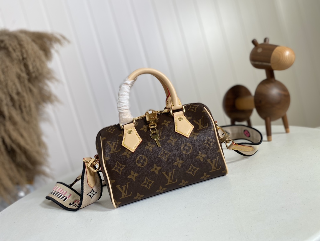 Louis Vuitton LV Speedy Handbags Travel Bags Monogram Canvas Cowhide Fabric M46234