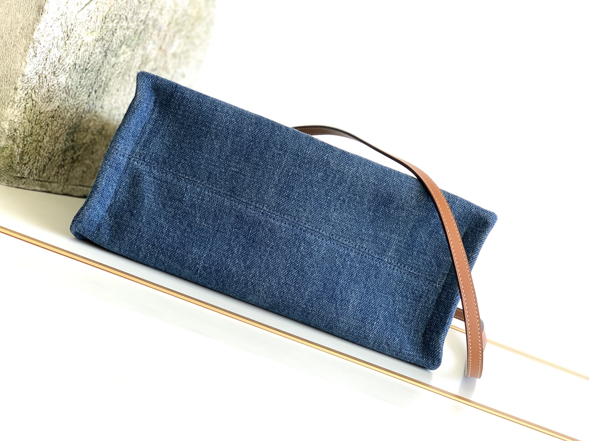 CELINE赛琳CABAS THAIS小号牛仔帆布手袋199162