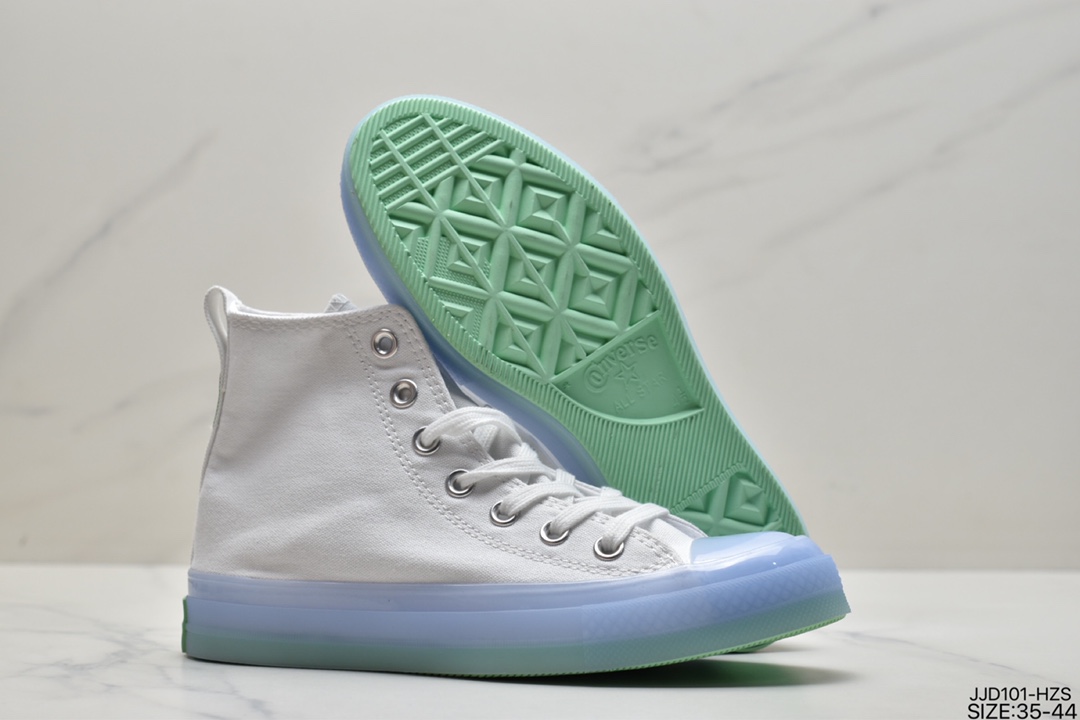 Converse Converse Chuck Taylor All Star Translucent High Midsole 1970 classic improved cold sulfur technology high-top canvas all-match sneakers 169607C