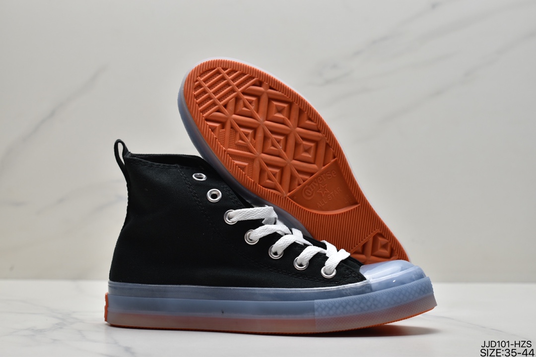 Converse Converse Chuck Taylor All Star Translucent High Midsole 1970 classic improved cold sulfur technology high-top canvas all-match sneakers 169607C