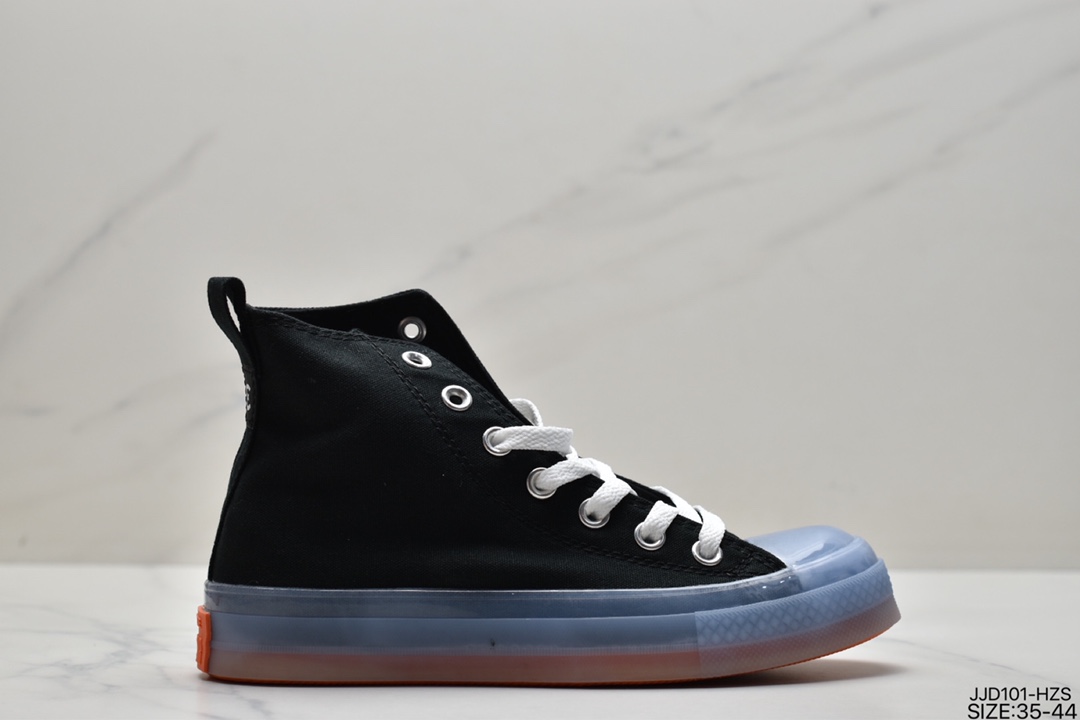 Converse Converse Chuck Taylor All Star Translucent High Midsole 1970 classic improved cold sulfur technology high-top canvas all-match sneakers 169607C