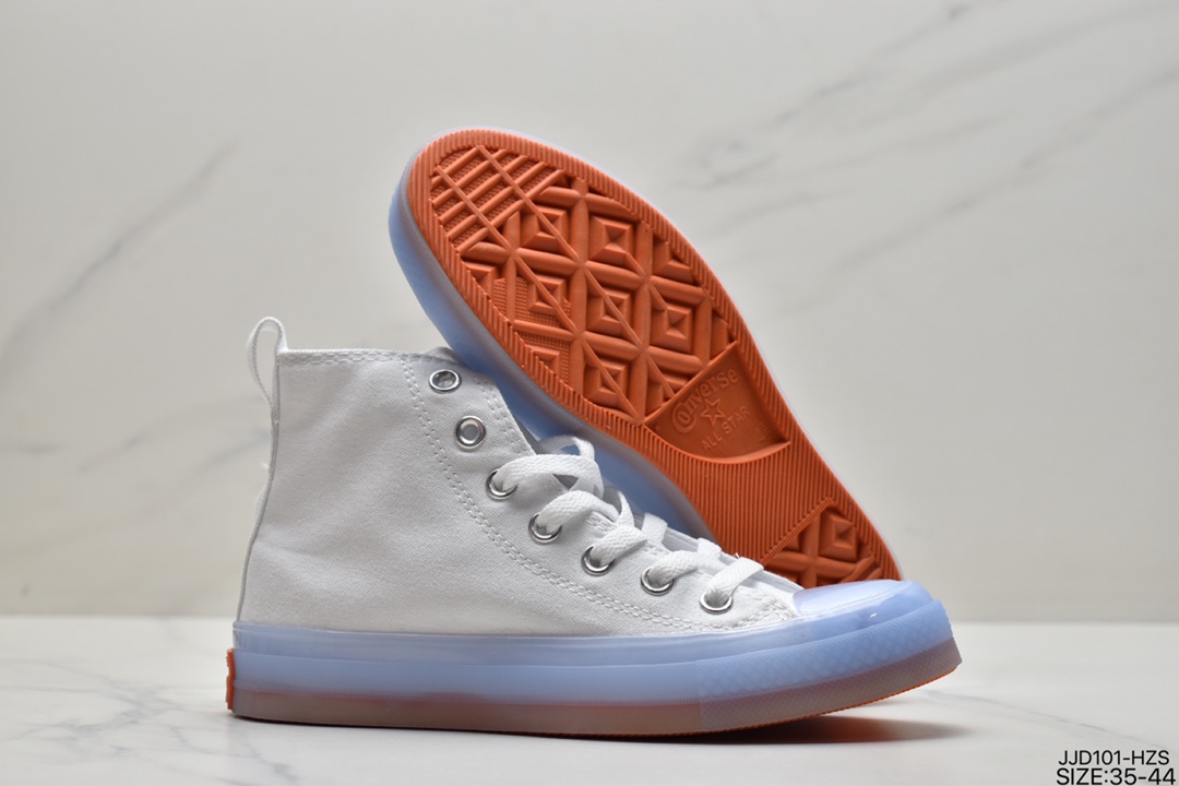 Converse Converse Chuck Taylor All Star Translucent High Midsole 1970 classic improved cold sulfur technology high-top canvas all-match sneakers 169607C