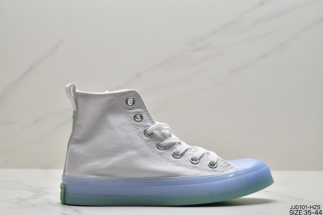 Converse Converse Chuck Taylor All Star Translucent High Midsole 1970 classic improved cold sulfur technology high-top canvas all-match sneakers 169607C