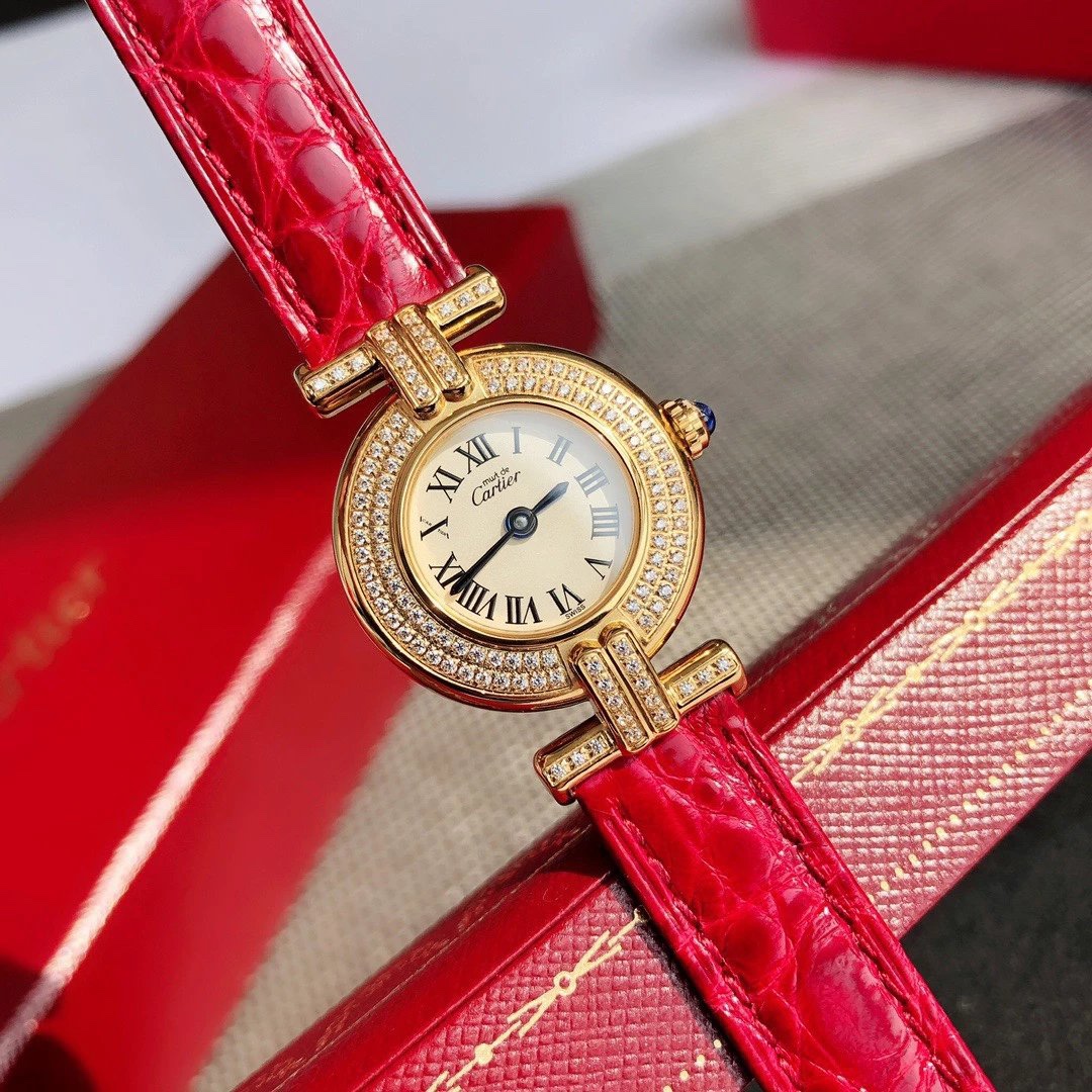 鳄鱼皮版本 YYDS卡地亚小旋风must de小金表vintage中古断货王