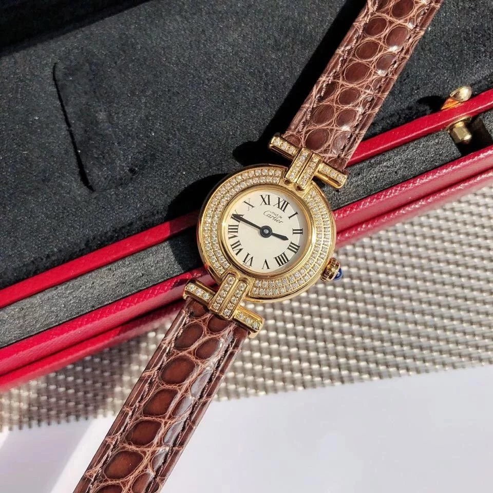 鳄鱼皮版本 YYDS卡地亚小旋风must de小金表vintage中古断货王