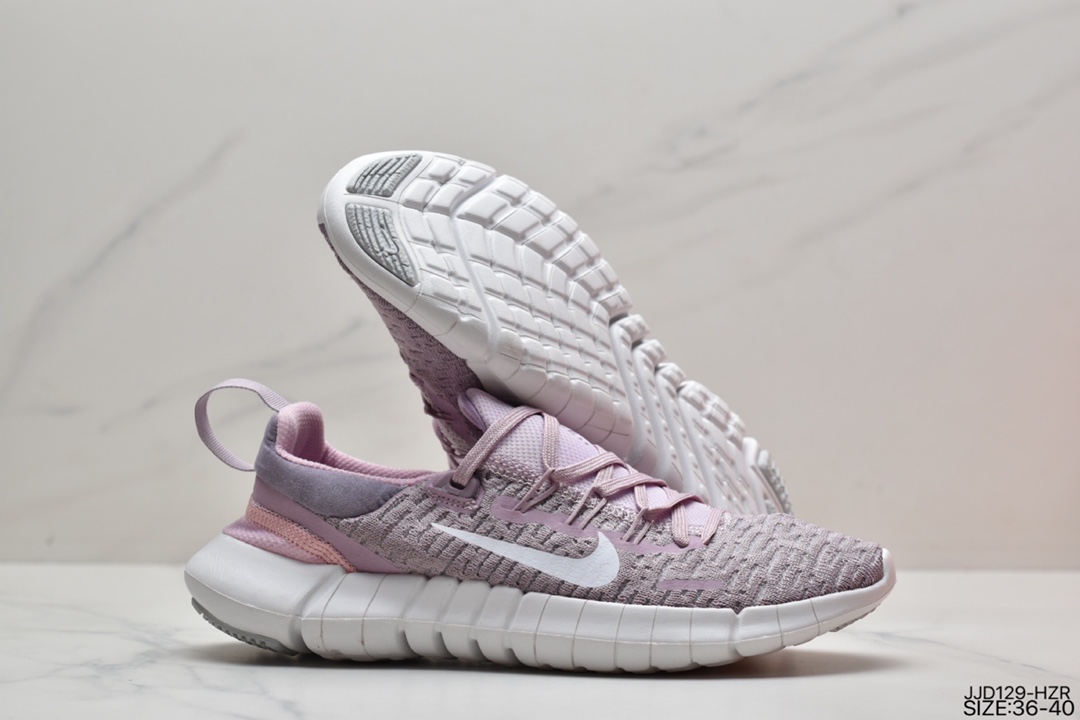 130 真标耐克Nike Free RN Flyknit 2018 赤足5.0二代轻跑鞋 CZ1891-300