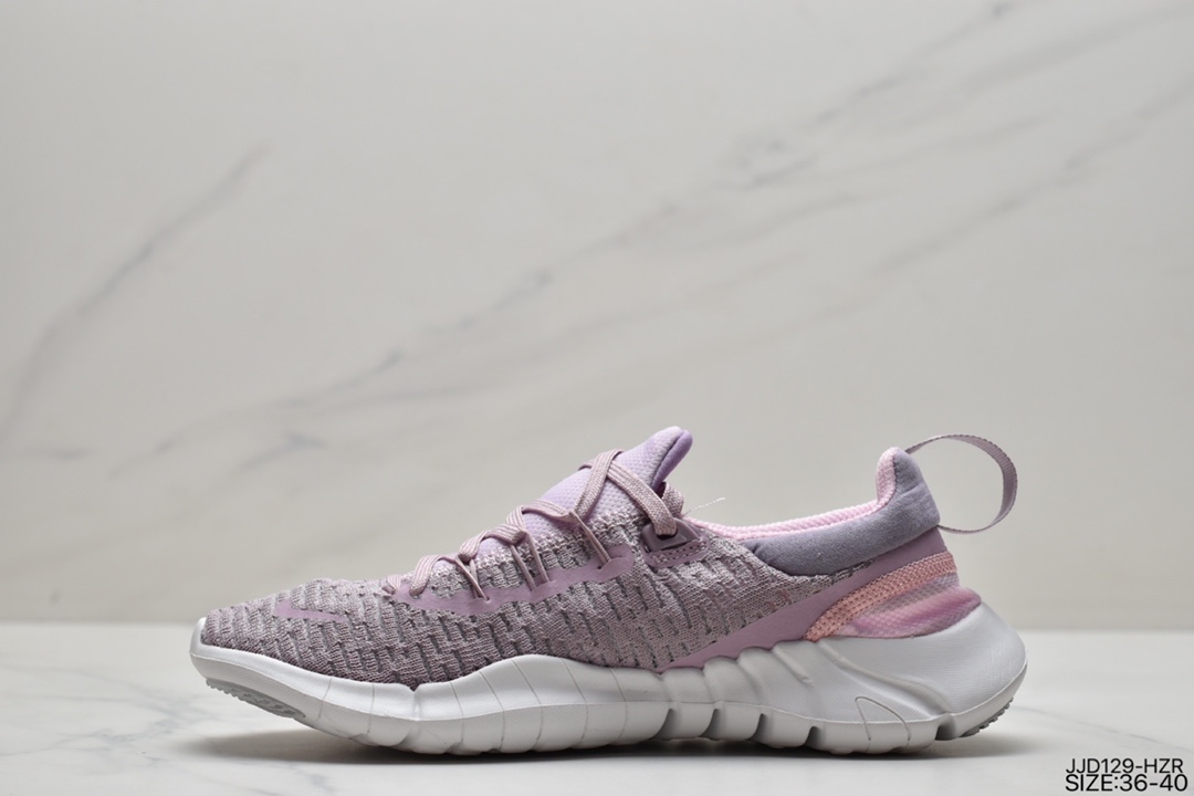 130 真标耐克Nike Free RN Flyknit 2018 赤足5.0二代轻跑鞋 CZ1891-300