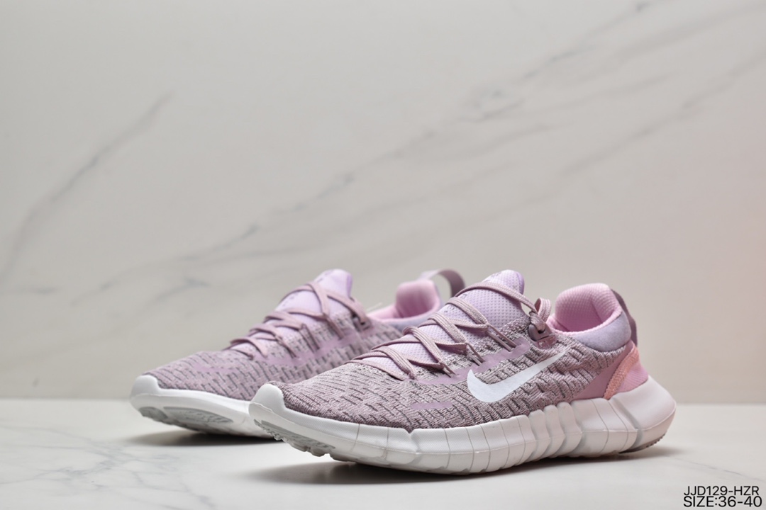 130 真标耐克Nike Free RN Flyknit 2018 赤足5.0二代轻跑鞋 CZ1891-300