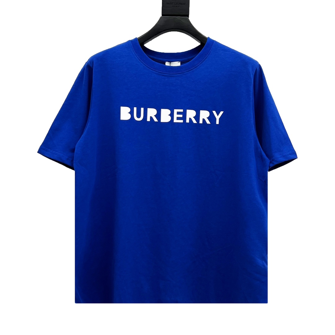 Burberry/巴宝莉 22SS字母立体刻膜情侣款短袖