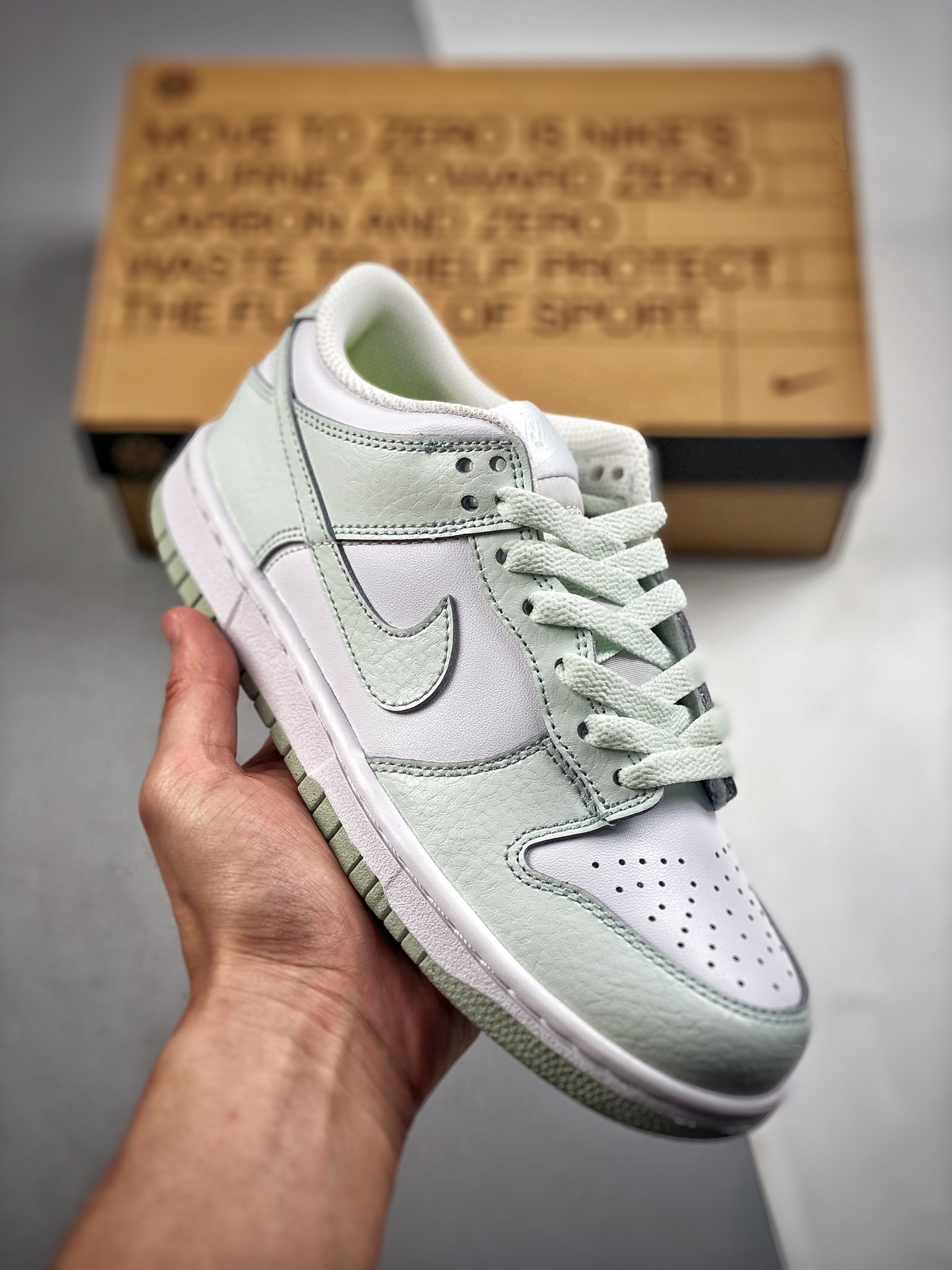 -4 Nike SB Dunk Low "White Mint" 淡绿配色 纯原大厂出品 极力推荐👏 原装头层材料 独家版型蒸餾加工 帶來的是更好的视觉和脚感体验 大厂纯原品质出货 清洁度 电绣工艺 皮料切割干净无任何毛边 细节完美 官…