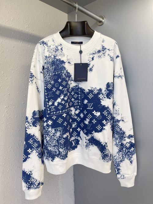 Louis Vuitton Classic Paisley Print Sweatshirt - Unisex, Relaxed Fit 1 Louis Vuitton Classic Paisley Print Sweatshirt - Unisex, Relaxed Fit
