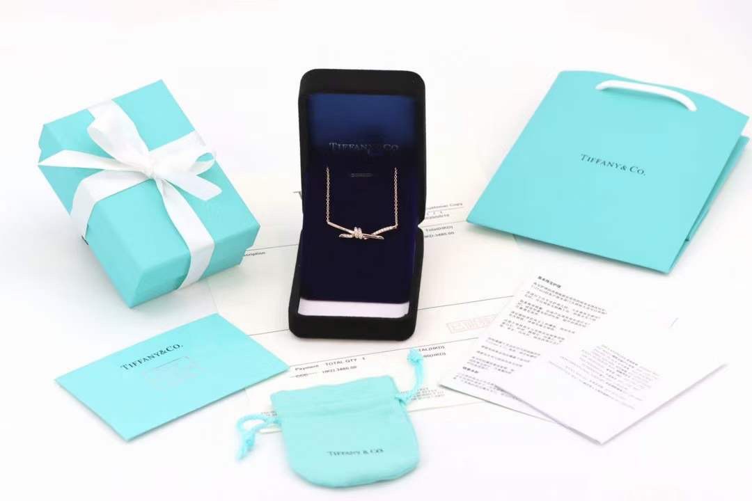 Tiffany & Co. Tiffany&Co. Knot系列 满钻绳结 锁骨项链