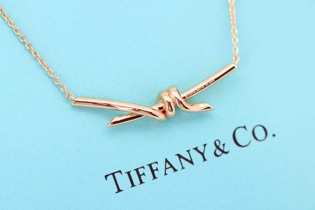 Tiffany & Co. Tiffany&Co. Knot系列 满钻绳结 锁骨项链
