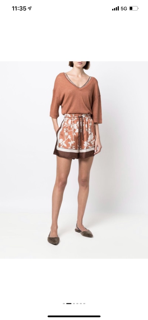 ZILIMARK Chain Beaded Embellished Linen-Silk Blend Knit T-Shirt