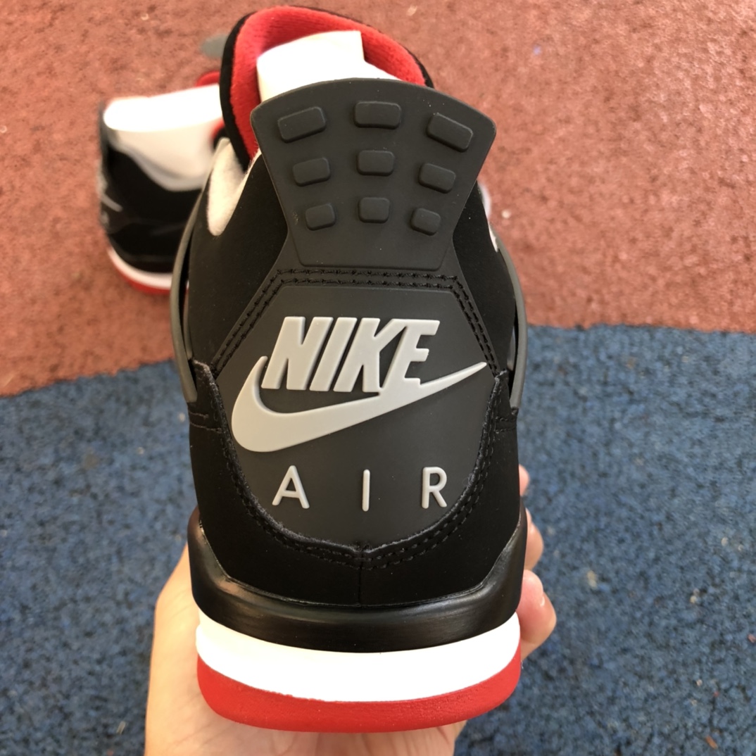 aj4黑红纯原版Air Jordan 4 Bred AJ4 黑红公牛 19年复刻 308497-060