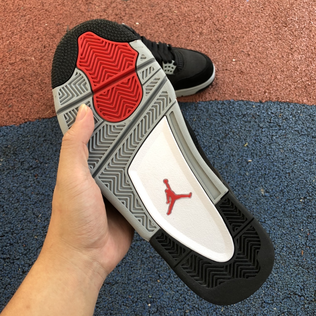 aj4黑色帆布纯原版Air Jordan 4 “Black Canvas”黑猫2.0 黑色帆布 DH7138-006