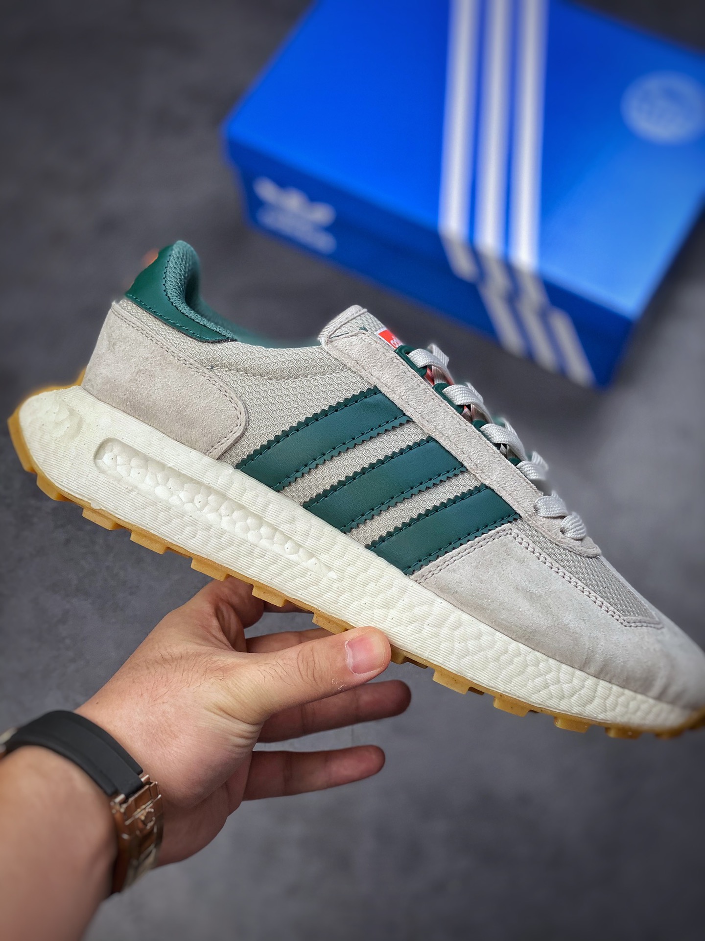 adidas Racing E5 Boost Prototype Speed ??Light Retro Series HP7848