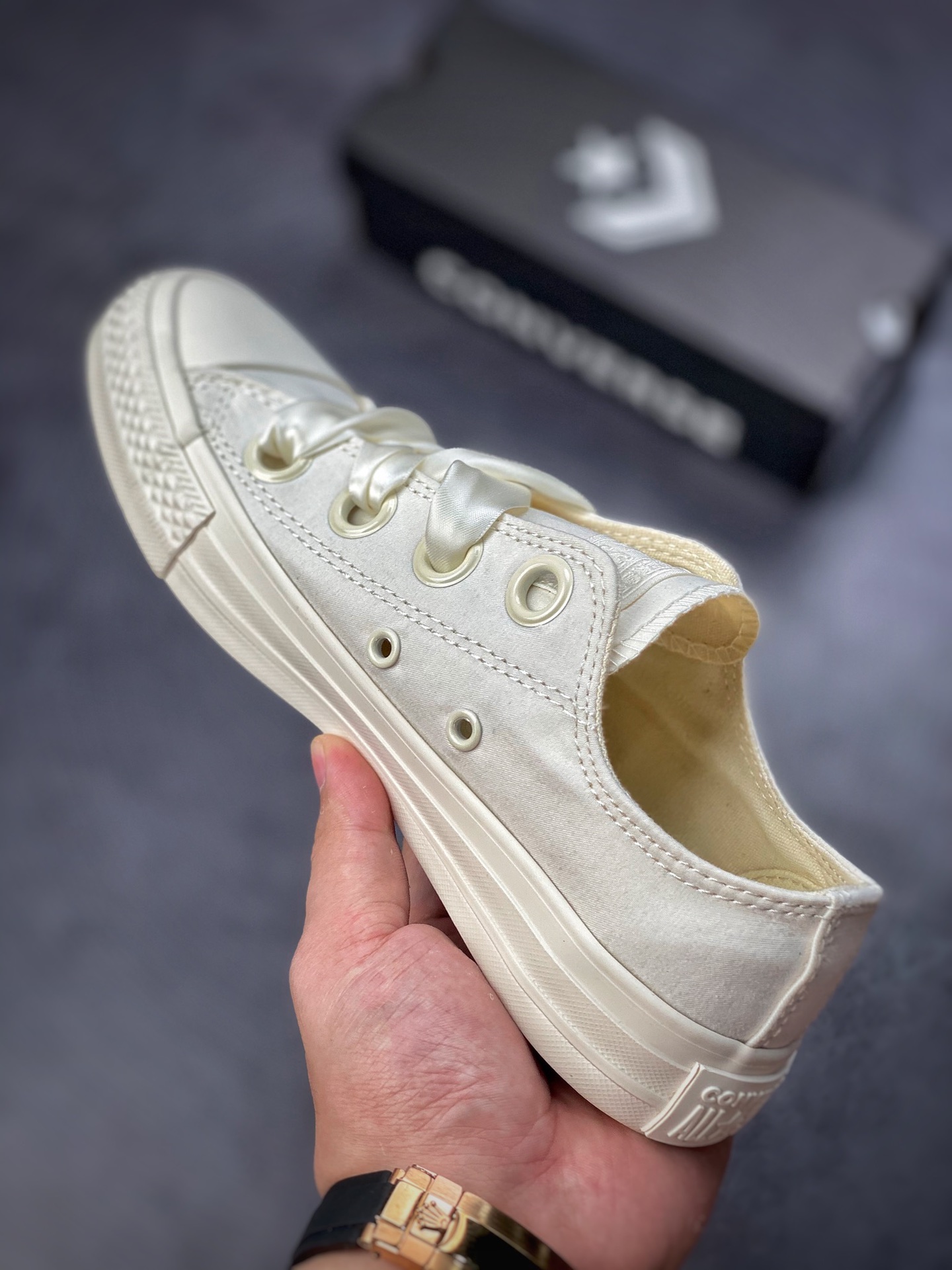 Converse Converse ALL START Classic Cream Silk Laces