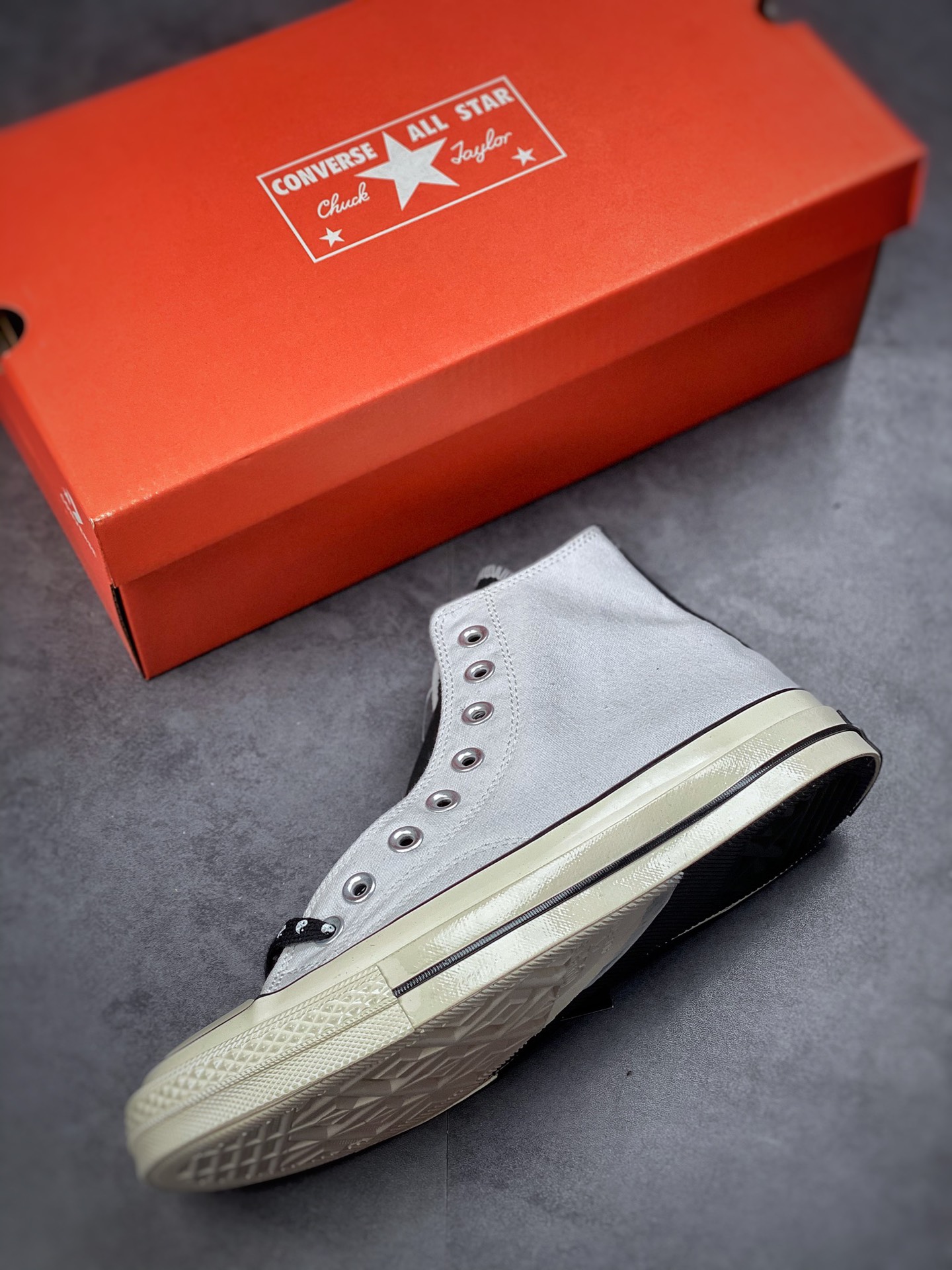 Chinese characteristic elements, Tai Chi white and black design Converse Converse Chuck Taylor All Star 1970 Hi high-top vulcanized casual sports shoes 164209C