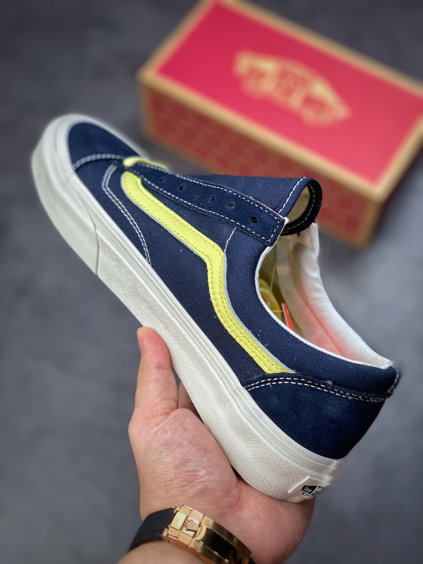 Vans Style 36 Dencon SF Lemon Yellow Quan Zhilong Same Low-Top Vulcanized Canvas Shoes